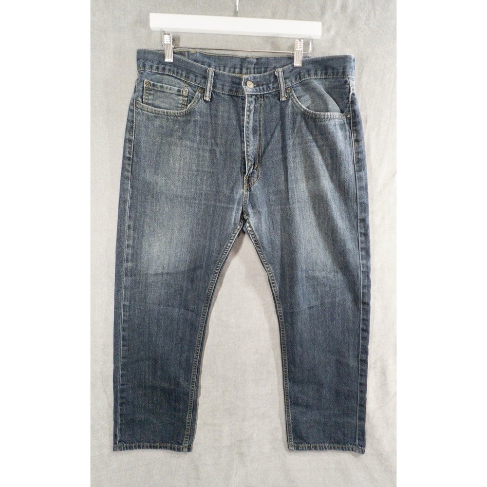 Levis 505 Jeans Mens 38x32 Regular Fit Straight Leg Zip Fly Cotton Denim